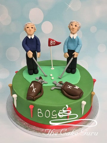 Golfers Joint Birthday Cake