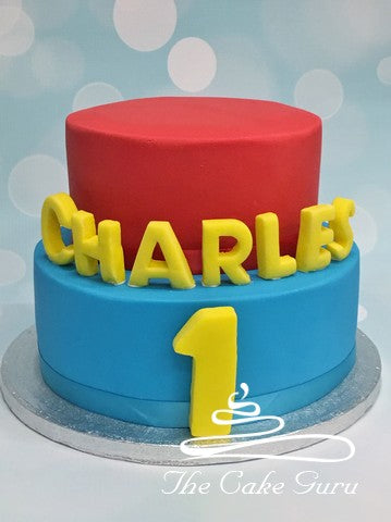 Colour Block Birthday Cake
