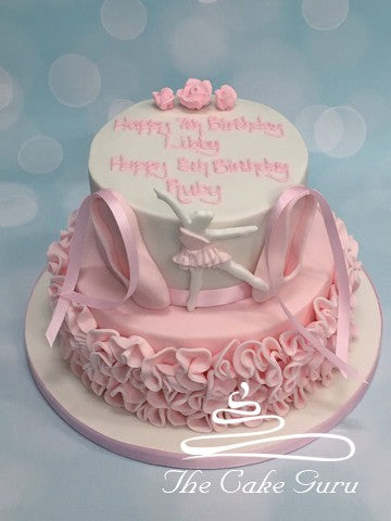 Ballerina Ruffle Tutu Birthday Cake