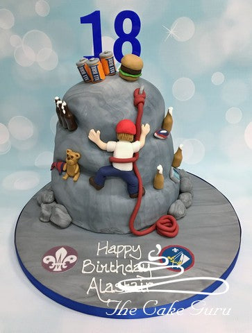 Mountain Climber Birthday Cake