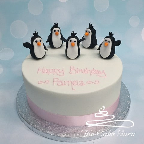 Penguin Parade Birthday Cake