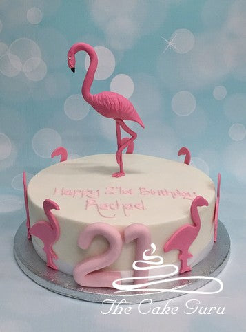Flamingo Birthday Cake