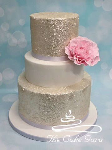 Sparkle Tiers Wedding Cake
