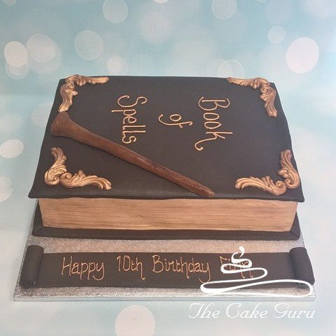 Book of Spells Birthday Cake
