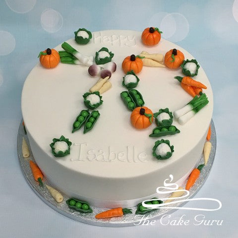 Mini Vegetables Birthday Cake