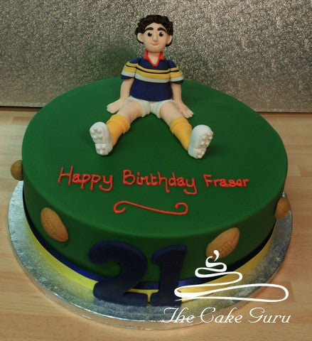 Rugby Player Birthday Cake