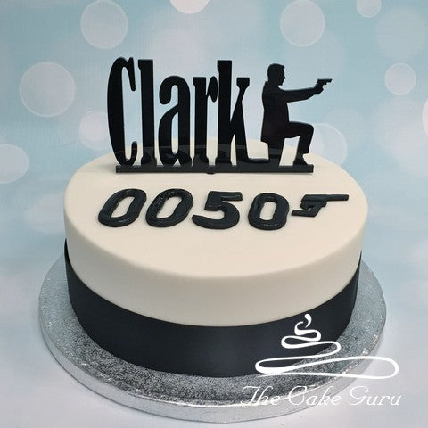 James Bond Inspired Birthday Cake