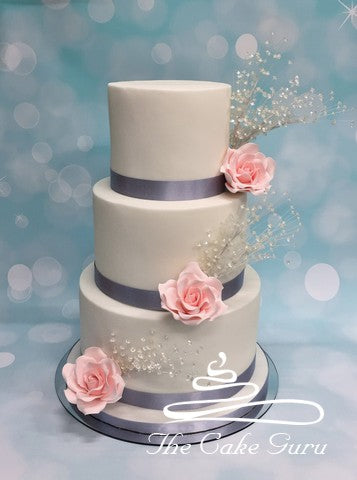 Crystal Sprays Wedding Cake