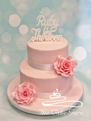 Pastel Pinks Teenage Girl Birthday Cake