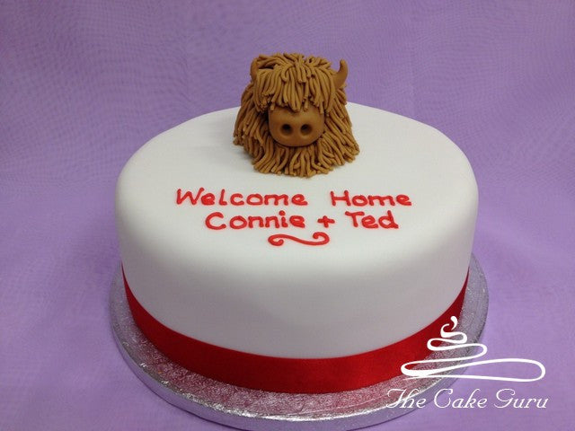 Homecoming Highland Cow Cake
