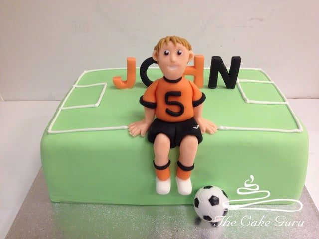 Footballer Birthday cake