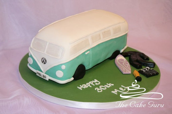 Campervan and Surfing Cake