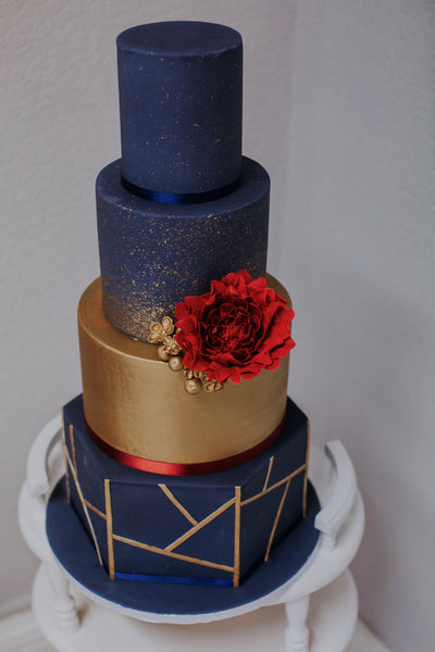 Navy and Gold Colour Splash