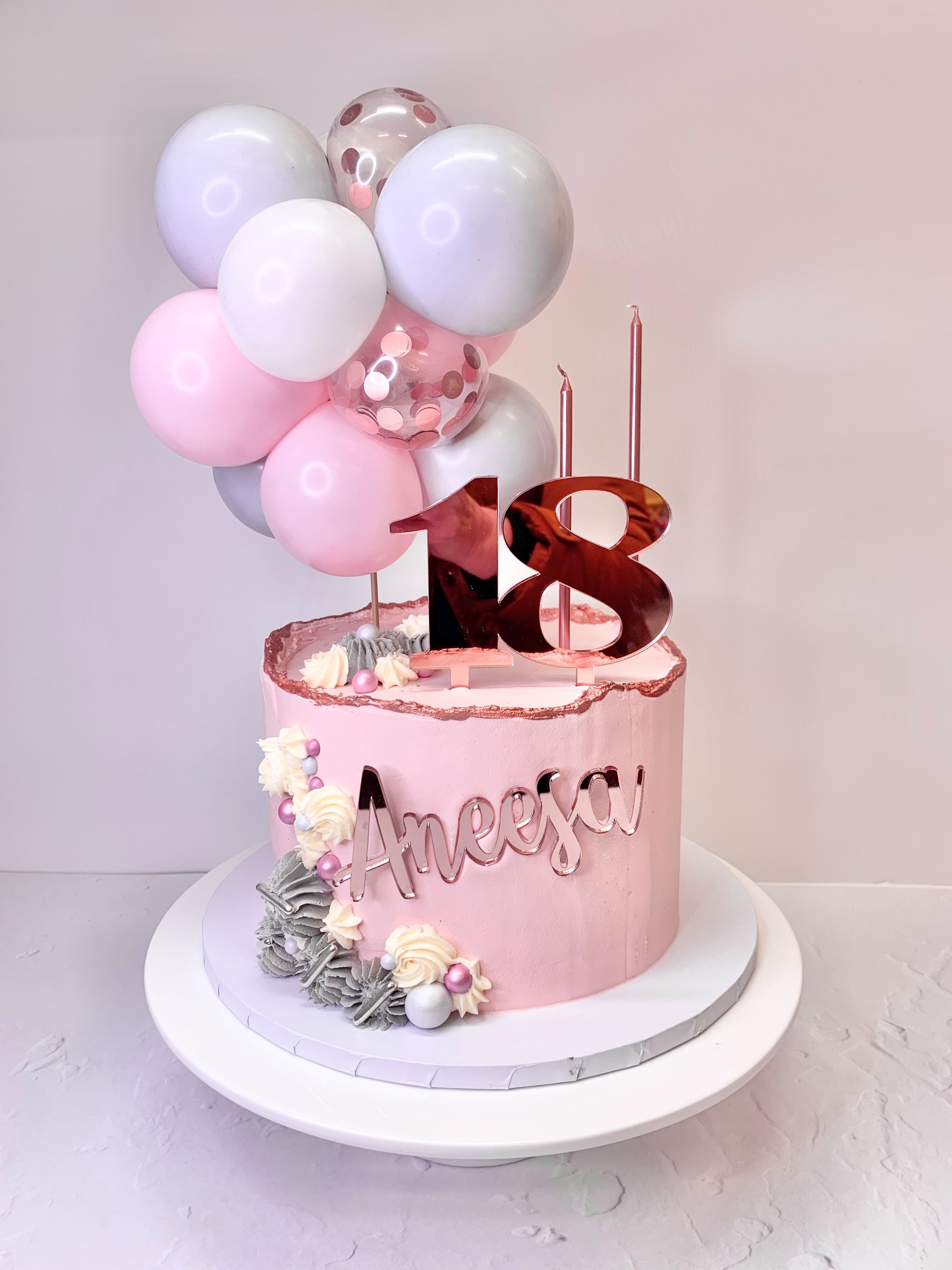 Rose Gold and Pink Balloons