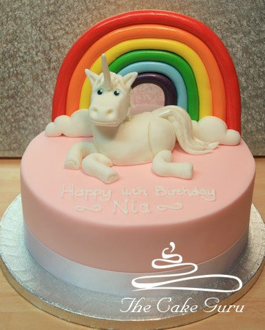 Unicorn and Rainbow Cake