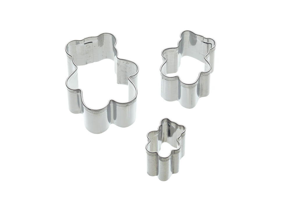 Set of 3 Bear Fondant Cutters