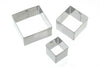 Set of 3 Square Fondant Cutters