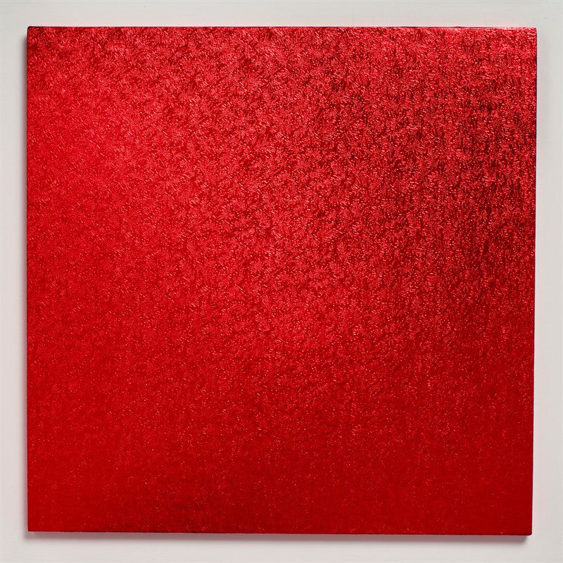 12'' (304mm) Cake Board Square Red