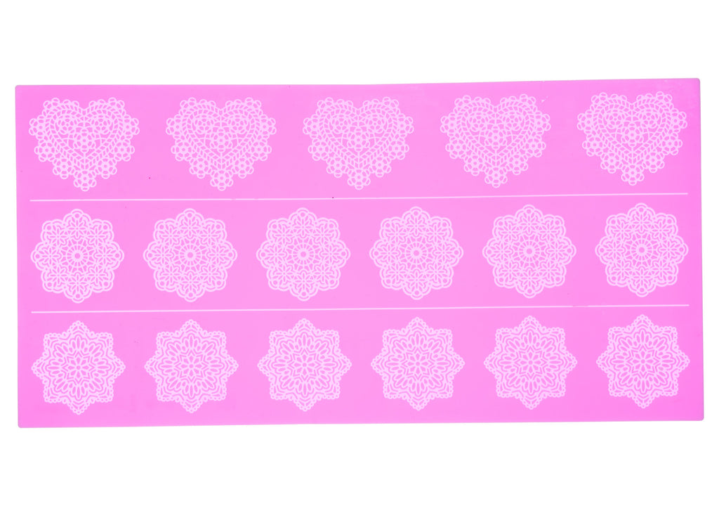 Silicone Medium Lace Icing Mould 3 - Flower