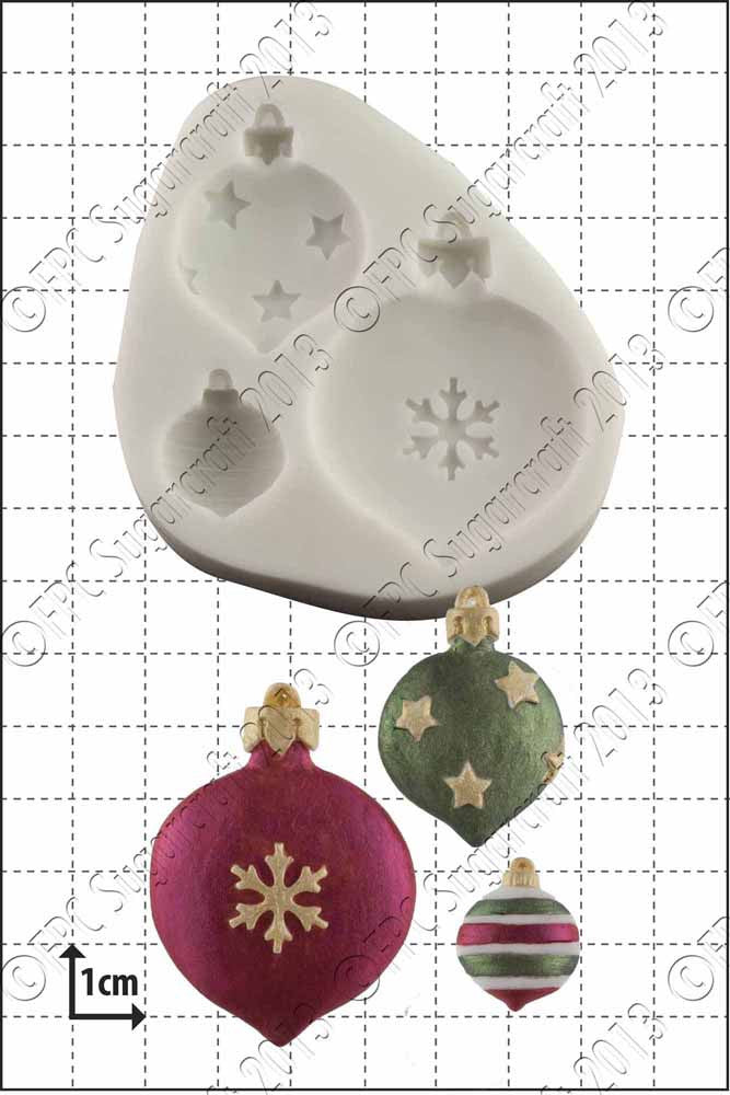 FPC Xmas Baubles Silicone Mould