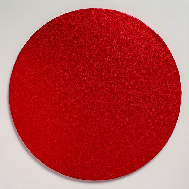 12'' (304mm) Cake Board Round Red