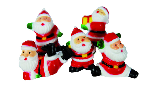 Tumbling Santa Christmas Cake Toppers