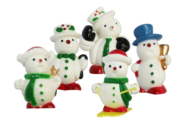 Jolly Snowmen Christmas Cake Picks