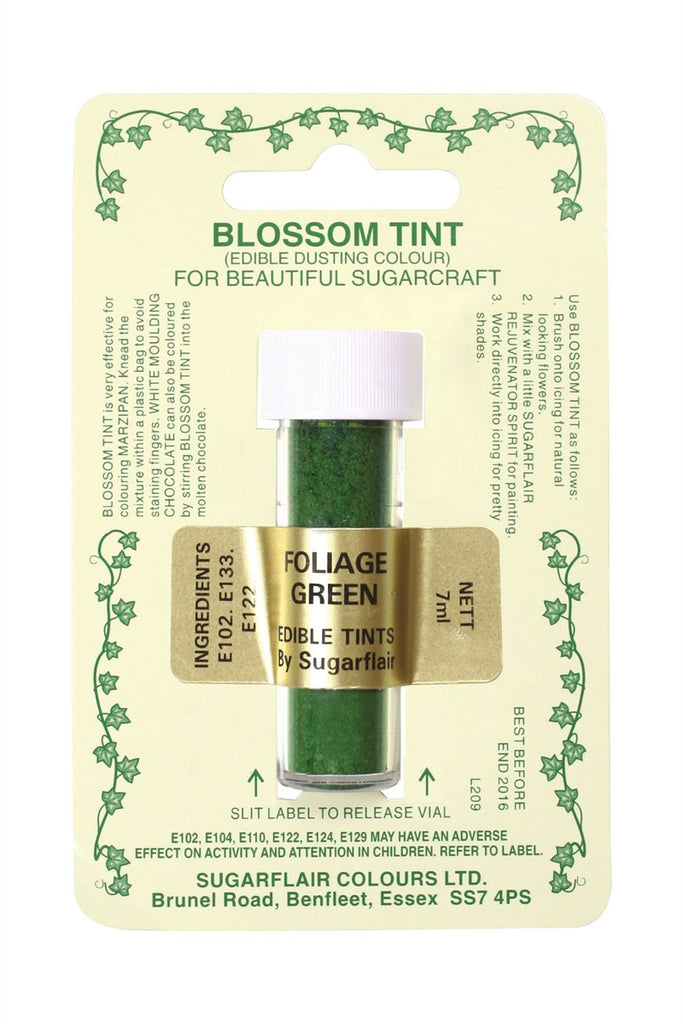 Sugarflair Blossom Tint Dusting Colours – Foliage Green