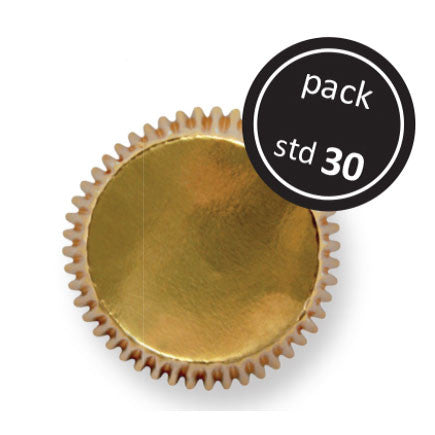 Gold Foil Cupcake Cases