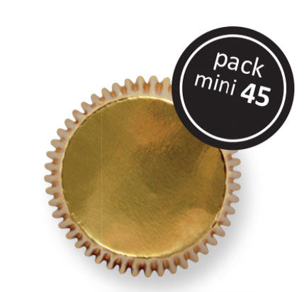 Gold Foil Mini Cupcake Cases