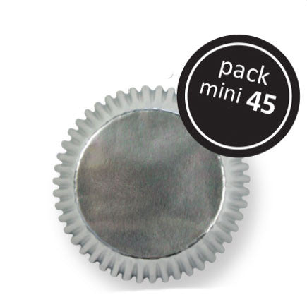 Silver Foil Mini Cupcake Cases