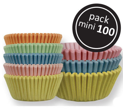 Pastel Mini Cupcake Cases