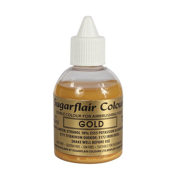 Sugarflair Airbrush Colour - Gold