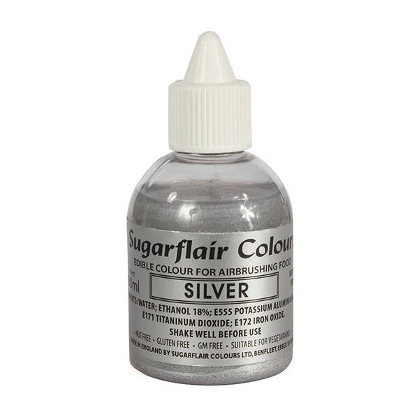 Sugarflair Airbrush Colour - Silver