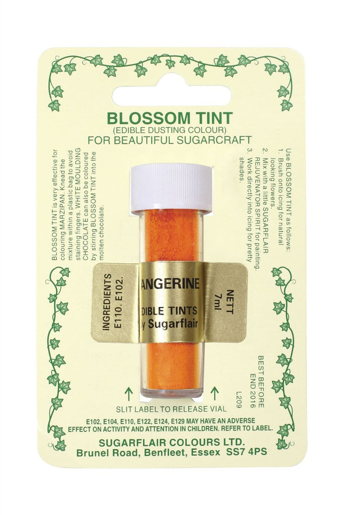 Sugarflair Blossom Tint Dusting Colours - Tangerine