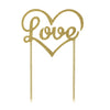 Love Cake Topper - Gold