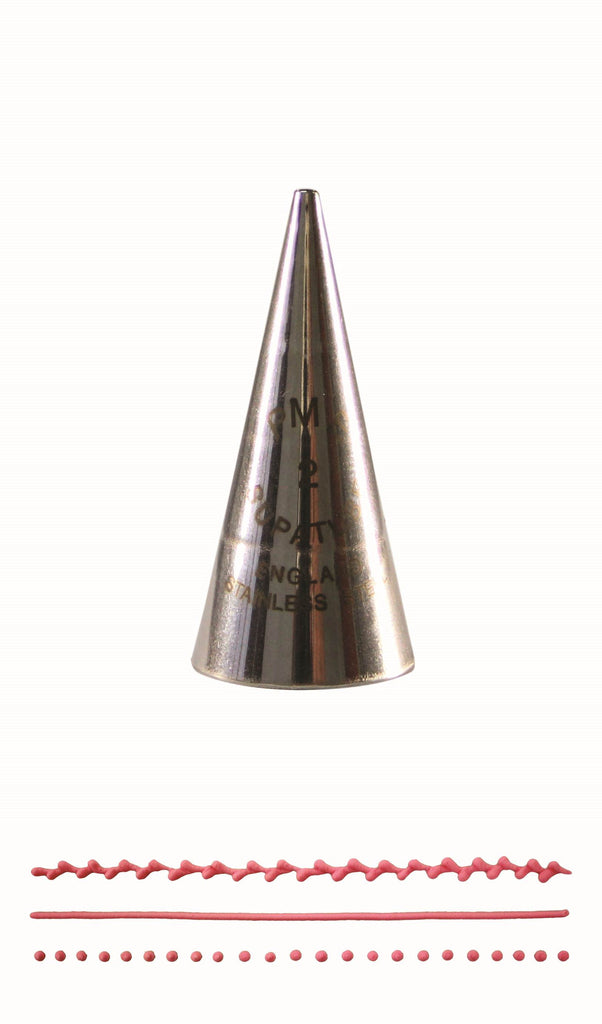 PME No.2 Supatubes Seamless Stainless Steel Icing Tube