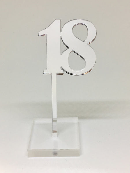 Number 18 Acrylic Cake Topper