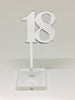 Number 18 Acrylic Cake Topper