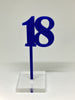 Number 18 Acrylic Cake Topper