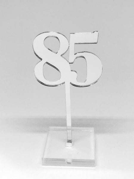 Number 85 Acrylic Cake Topper