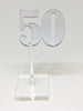 Number 50 Acrylic Cake Topper