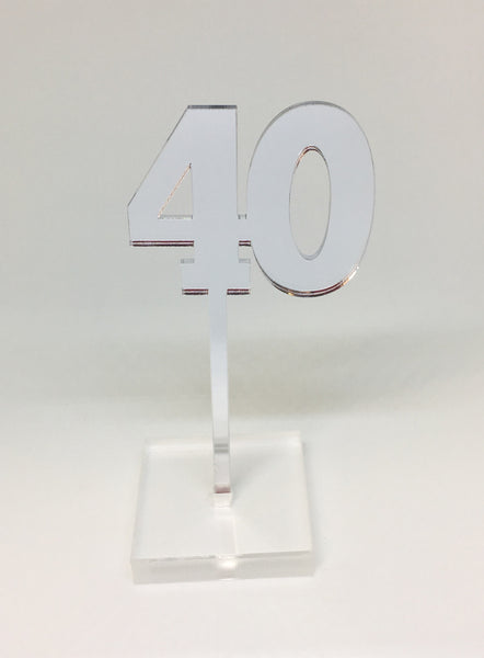 Number 40 Acrylic Cake Topper