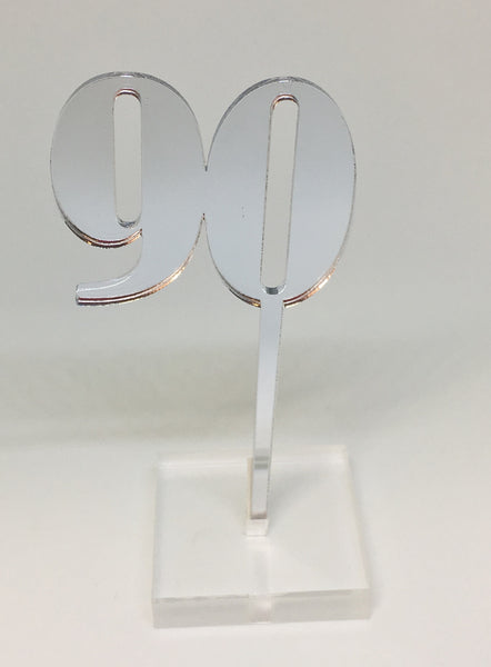 Number 90 Acrylic Cake Topper