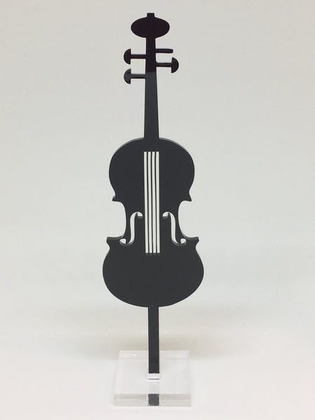 Violin/Cello Silhouette Acrylic Cake Topper