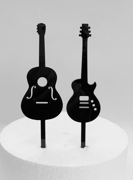 Guitar Acrylic Cake Topper