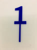 Individual Number Acrylic Cake Toppers - 1