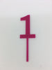 Individual Number Acrylic Cake Toppers - 1