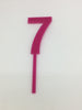 Individual Number Acrylic Cake Toppers - 7