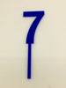 Individual Number Acrylic Cake Toppers - 7